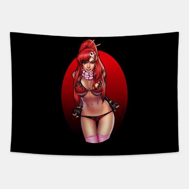 Adult Yoko Tapestry by Eliaschatzoudis