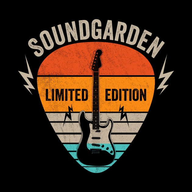 Vintage Soundgarden Name Guitar Pick Limited Edition Birthday by Monster Mask