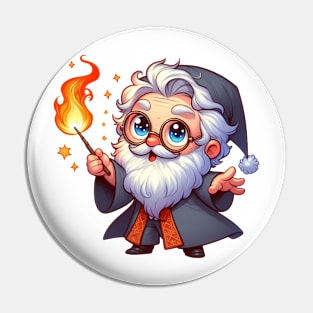 Cute Wizard Pin