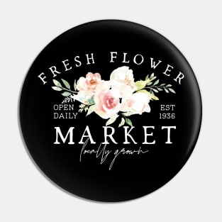 Fresh Flowers Market	Cottagecore Pin