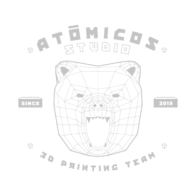 Atomicos Studio 3D Wireframe Bear by AtomicosStudio