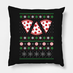 Ugly Christmas Pizza Pillow