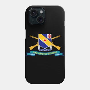 52nd Infantry Regiment - DUI w Br - Ribbon X 300 Phone Case