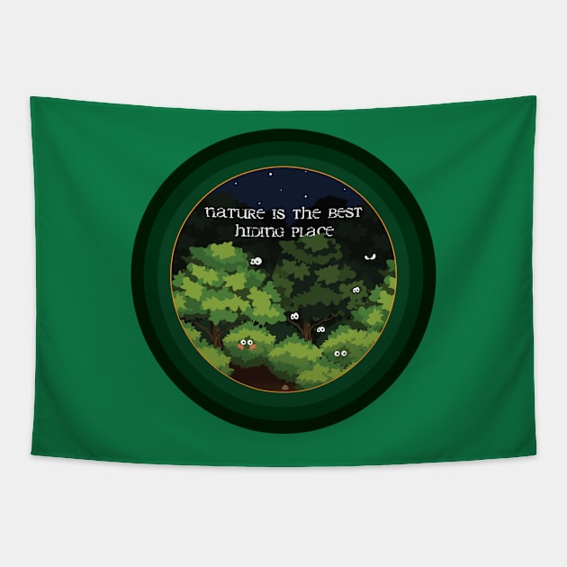 Nature is the best hiding place Tapestry by TTirex