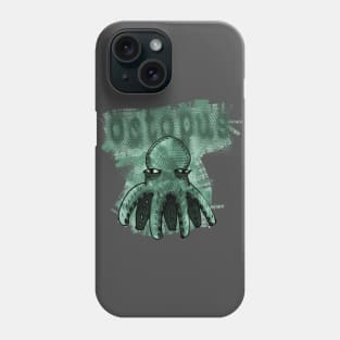 green tint cartoon style octopus Phone Case