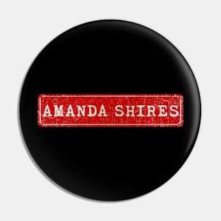 vintage retro plate Amanda Shires Pin