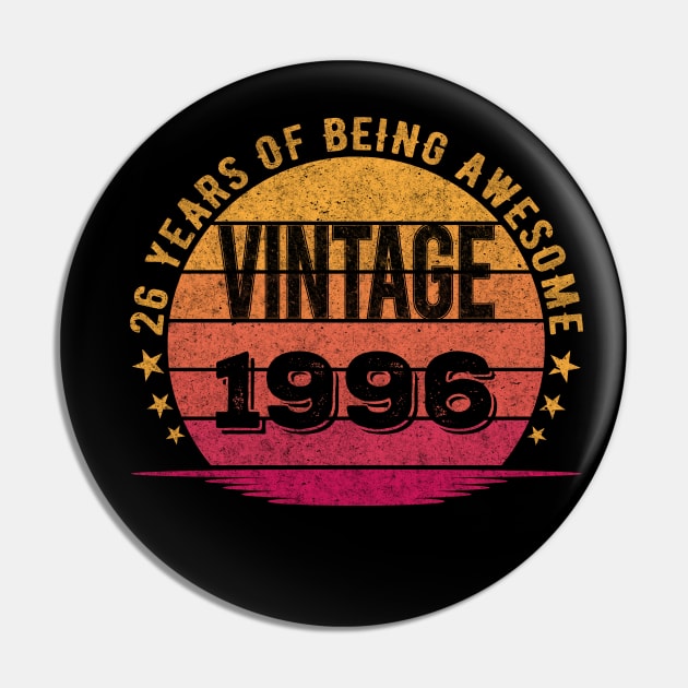 Vintage 1996 26 Year Old 26th Birthday Pin by mahmuq