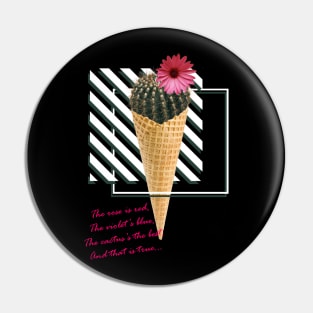 Cactus Ice Cream Pin