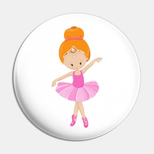 Ballerina, Ballet Girl, Ballet Dancer, Orange Hair Pin