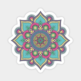 mandala-design, mandala-art, geometric, abstract, mandala and spirituality, colorful, rainbow, mandala pattern, mandala flower patterns, Flower Mandala ,Spirituality Magnet