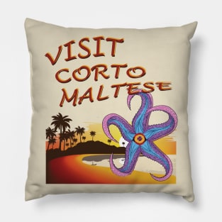 VISIT CORTO MALTESE Pillow