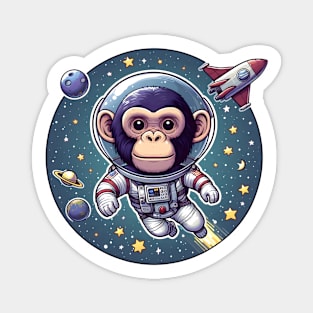 Space Monkey Magnet