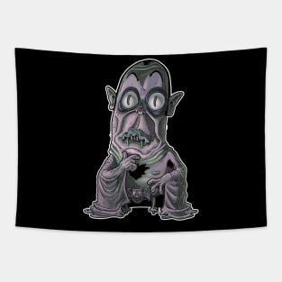 Ugly Little Vampire with flappy arm skin Tapestry