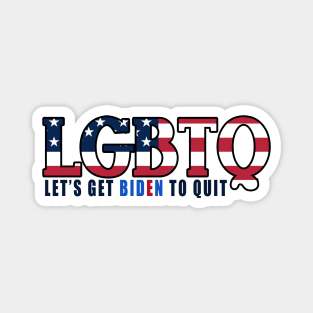 LGBTQ Let's Get Biden to Quit Magnet