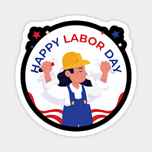 HAPPY Labor Day Magnet