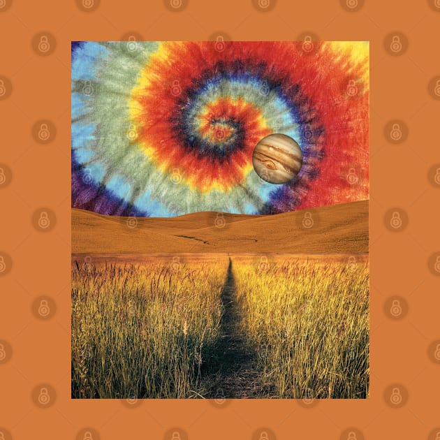 Wheat Crops Field Tie Dye by Souls.Print