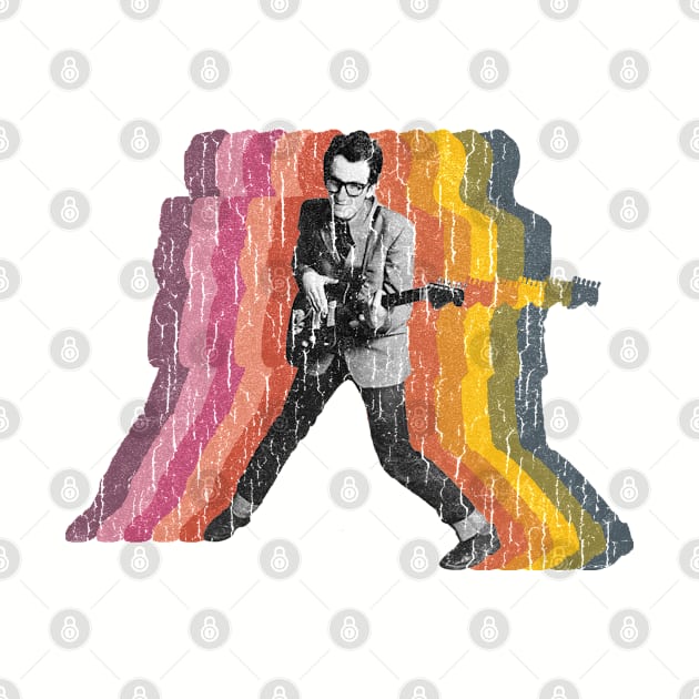 Elvis Costello Retro Vintage by Baharnis