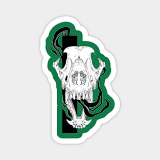 wolf skull Magnet