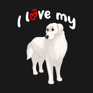 I Love My Great Pyrenees Dog T-Shirt