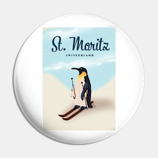 St. Moritz Switzerland ski Pin