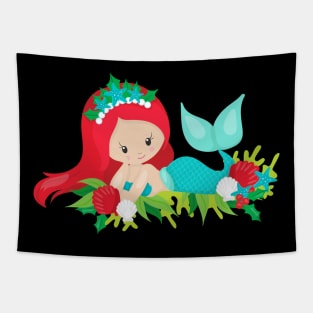 Mermaid Christmas Tapestry