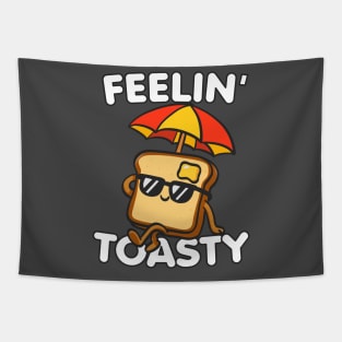 Beach Bread Feelin’ Toasty Funny Summer Meme Tapestry