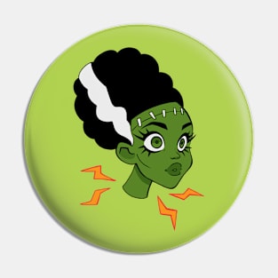 frankenstein bride head Pin