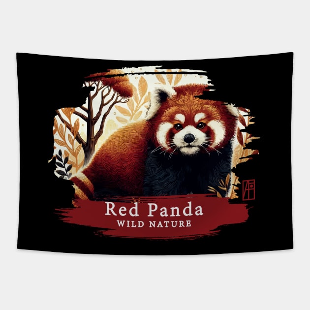 Red Panda - WILD NATURE - RED PANDA -9 Tapestry by ArtProjectShop