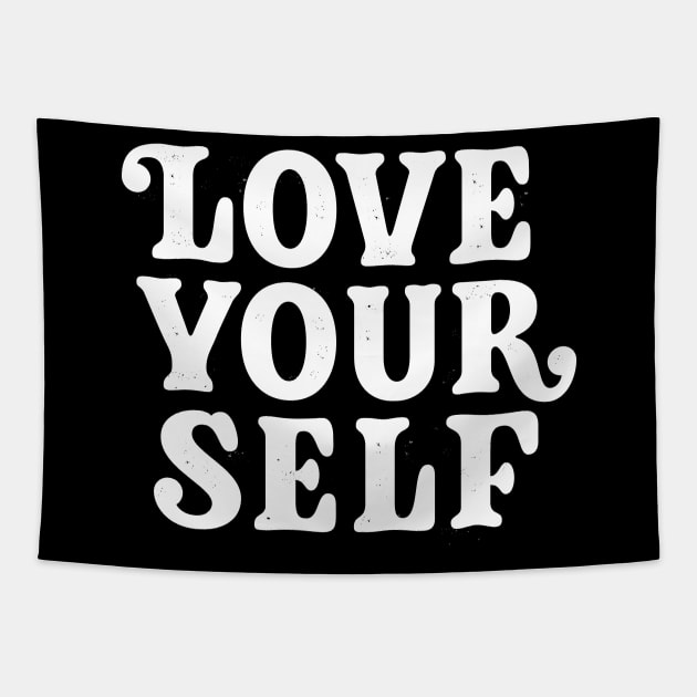 Love Your Self (white) Tapestry by bjornberglund