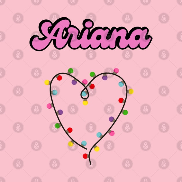 Ariana Custom Request Personalized - Christmas Lights by Pop Cult Store