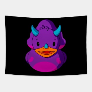 Triceratops Dinosaur Rubber Duck Tapestry