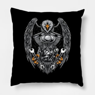 eagle biker society Pillow