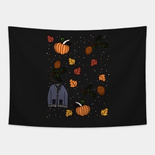 Cozy Autumn Nights Tapestry