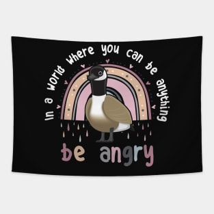 Canada Goose Be Angry Tapestry