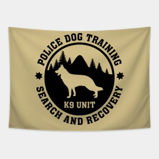 K9 Police Dog Training Tapestry