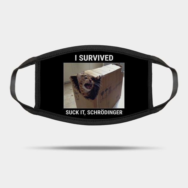 Schrodingers Cat Meme Schrodingers Cat Mask Teepublic