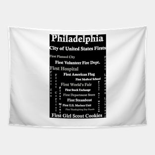Philadelphia City of Firsts Tapestry