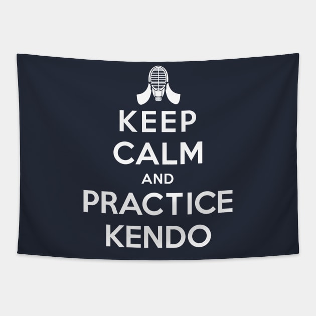 Keep Calm and Practice Kendo Tapestry by unclecrunch