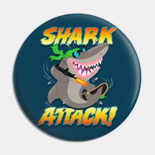 SHARK ATTACK! Pin