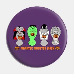 Manatee Monster Mash Pin