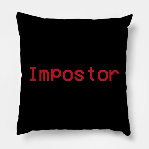 Impostor Among Us Shirt Pillow by RetroReview