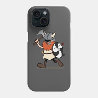 Viking Berserker Cartoon (Player 7 / grey) Phone Case