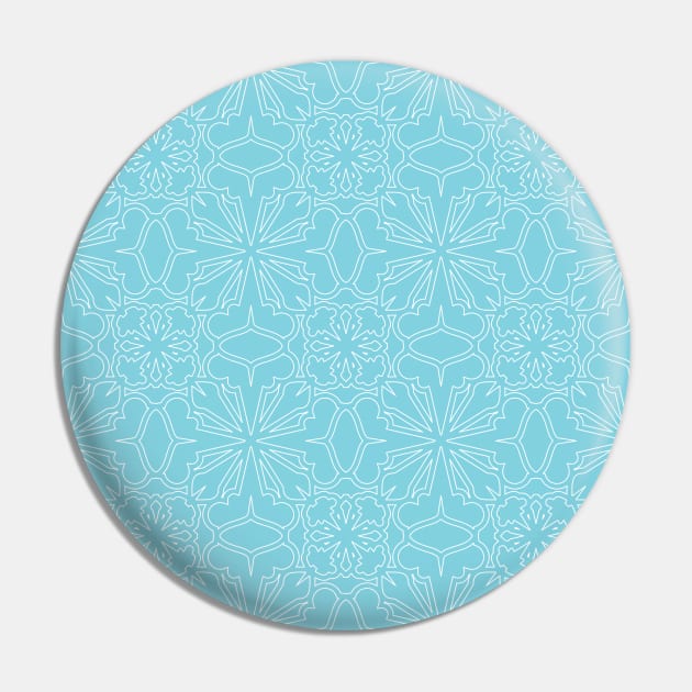 Light Blue Mosaic Pin by Carolina Díaz