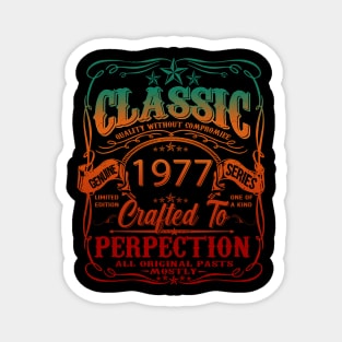 Vintage 1977 Limited Edition 47 Year old 47th Birthday Magnet