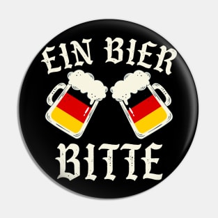 German Oktoberfest Shirt Ein Bier Bitte Beer Drinking Pin