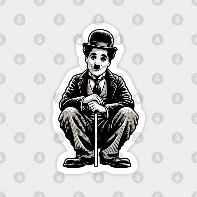 As I began to love myself - Charlie Chaplin Magnet by 3coo