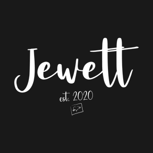 Jewett Second Name, Jewett EST. 2020, Jewett Second Name T-Shirt