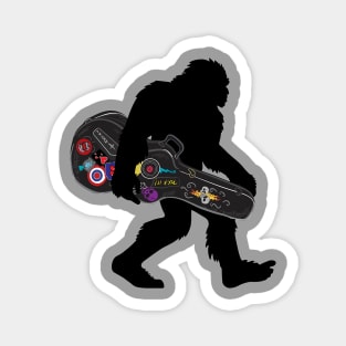 bigfoot playing guitar Magnet