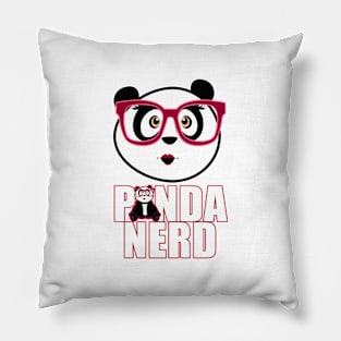 Panda Nerd Girl Pillow