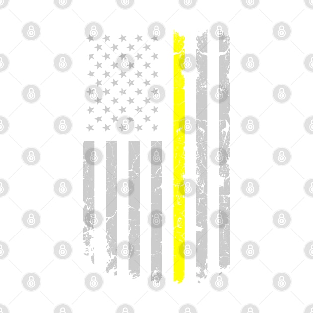 Thin Yellow Line Vertical Flag 911 Dispatcher Operator by merchlovers